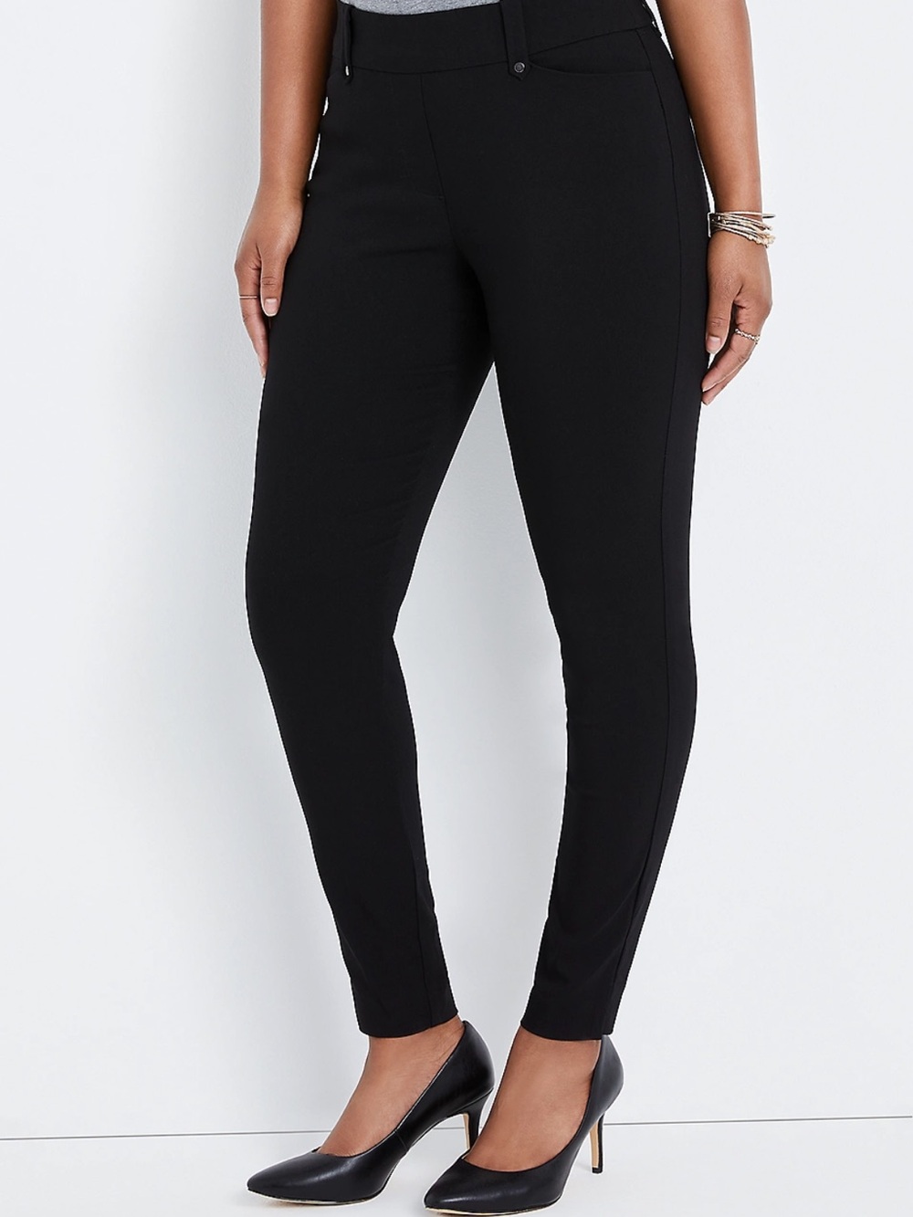 Pull On Bengaline Skinny Ankle Pant